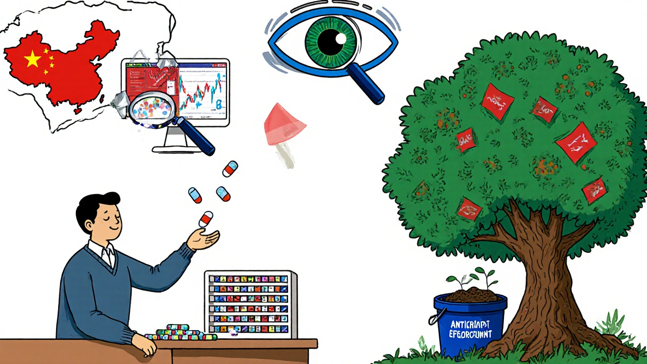 Patient receives affordable generics while AI and regulators detect antitrust violations globally.