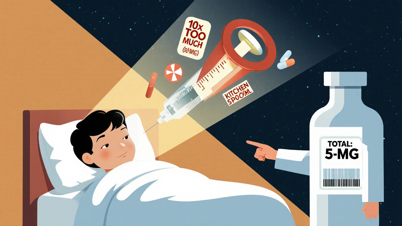 Protective oral syringe shielding child from dangerous medication errors