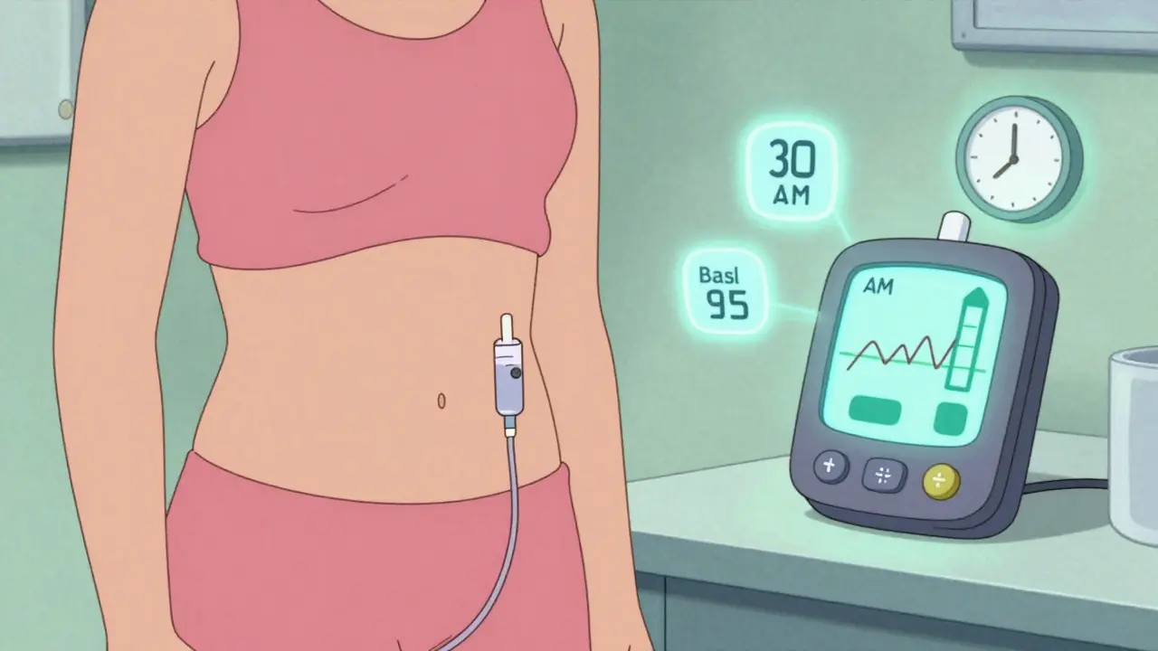 Continuous Subcutaneous Insulin Infusion: Pump Settings and Safety