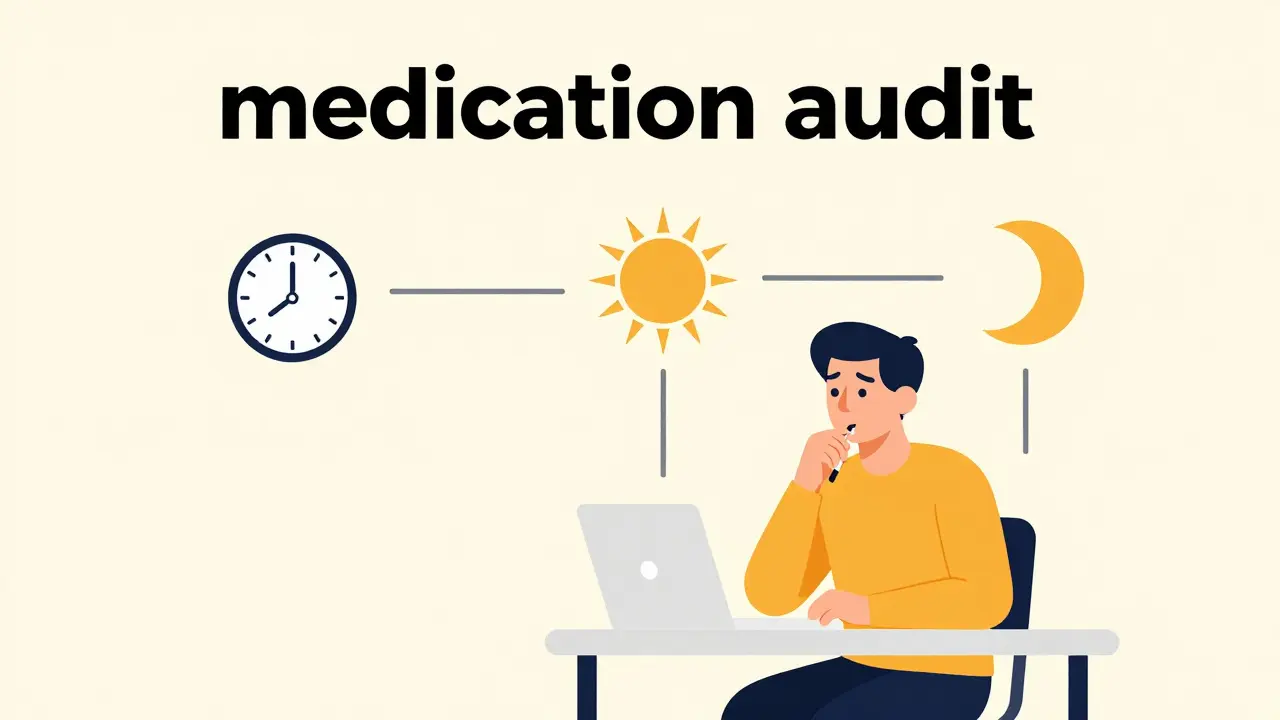 A person tracking sleep patterns with a notepad and abstract time symbols.